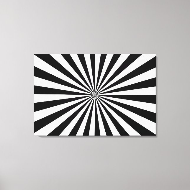 Stretched Canvas Print Black & White (Front)