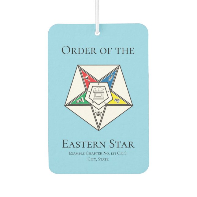 Stretched Canvas Print Car Air Freshener (Front)