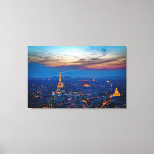 Stretched Canvas Print - Eiffel Tower Paris France