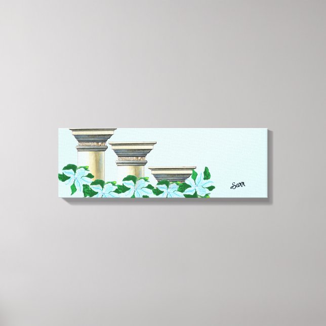 Stretched Canvas Print :  Grecian Columns  (Front)