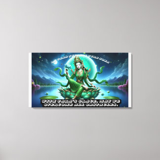 Stretched Canvas Print/Green Tara