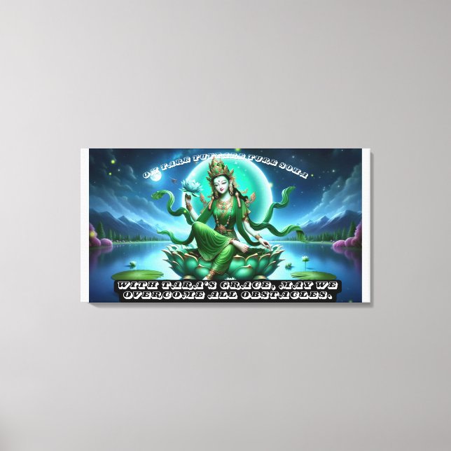 Stretched Canvas Print/Green Tara (Front)