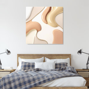 Stretched canvas print in stylish graphic