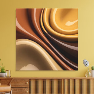 Stretched canvas print in stylish graphic