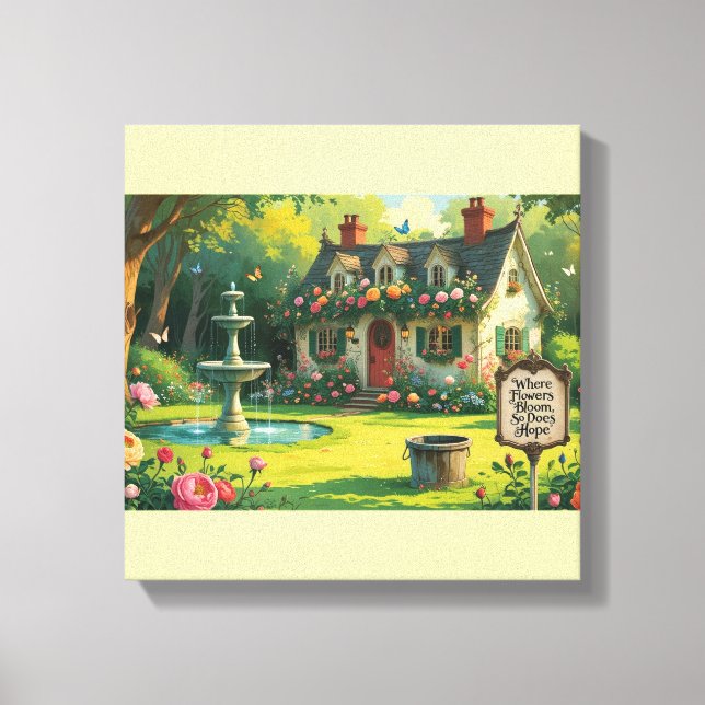 Stretched Canvas Print-Inspirational Quote. Print (Front)