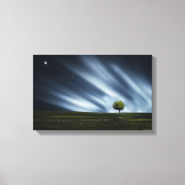 Stretched Canvas Print - Landscape Star's Tree (Front)