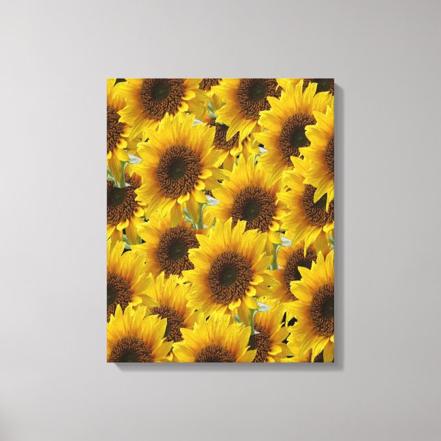 Stretched Canvas Print Mother's Day Sunflower (Front)