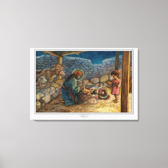 Stretched Canvas Print of "Holy Family at Rest" (Front)