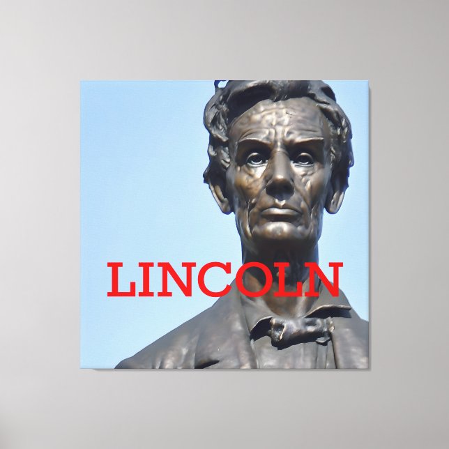Stretched Canvas Print of President Lincoln  (Front)