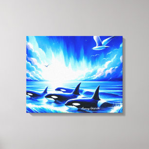 Stretched Canvas Print Orca