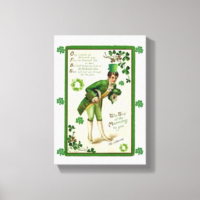 Stretched Canvas Print St. Patrick's Day (Front)