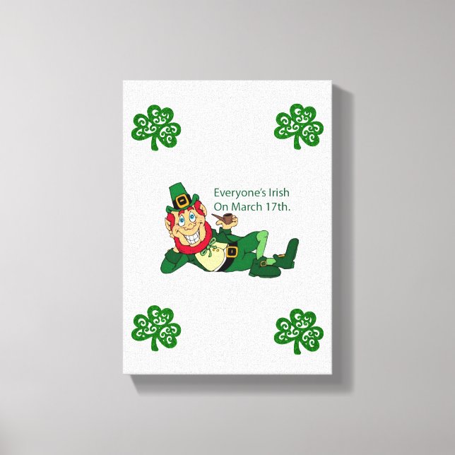 Stretched Canvas Print St. Patrick's Day (Front)