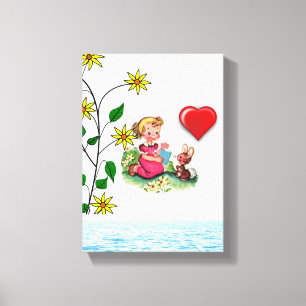 Stretched Canvas Print Valentine's Day