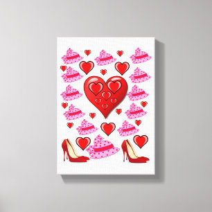 Stretched Canvas Print Valentine's Day