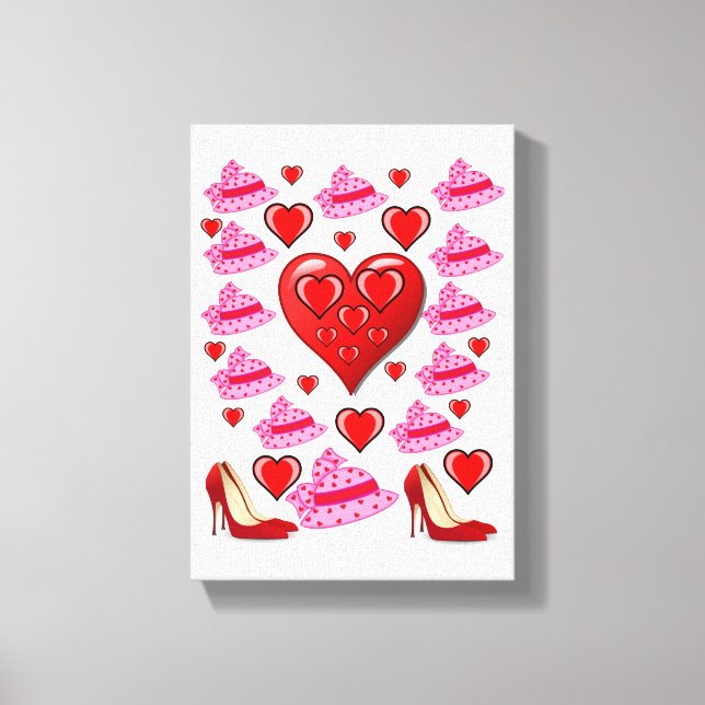 Stretched Canvas Print Valentine's Day (Front)