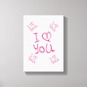 Stretched Canvas Print Valentine's Day