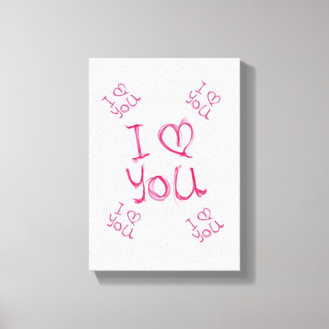 Stretched Canvas Print Valentine's Day (Front)