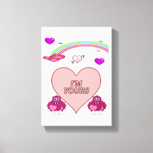 Stretched Canvas Print Valentine's Day