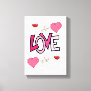 Stretched Canvas Print Valentine's Day