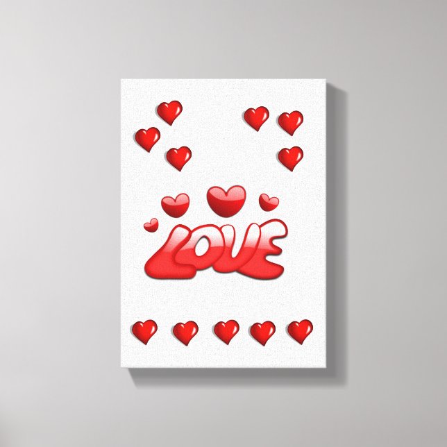 Stretched Canvas Print Valentine's Day (Front)