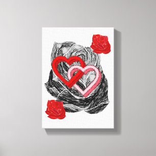 Stretched Canvas Print Valentine's Day