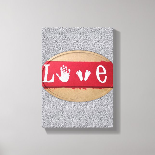 Stretched Canvas Print Valentine's Day Love (Front)