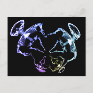 Stretched X-Ray Skeleton Family 2 Postcard