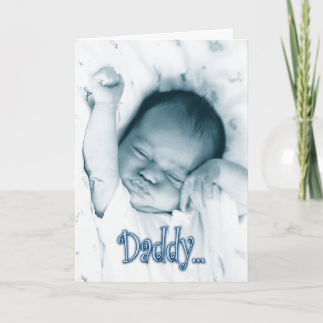 Stretching Baby Boy - Father's Day from Son Card (Front)