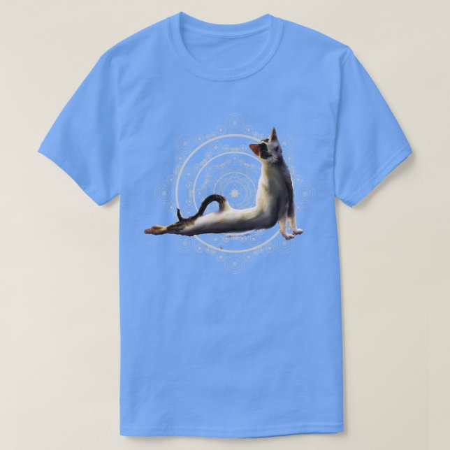 Stretching Cat T-Shirt (Design Front)