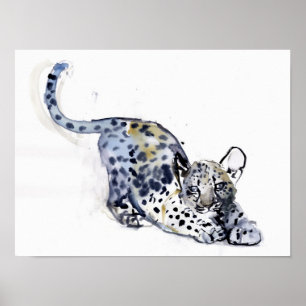 Stretching Cub Poster