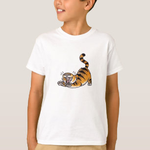 Stretching Tiger Kids T-shirt