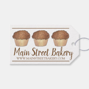Streusel Crumb Muffin Baked By Bakery Baker Food Gift Tags