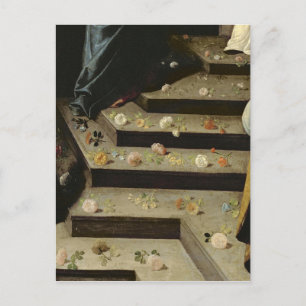 Strewing flowers postcard