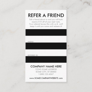 striate referral card