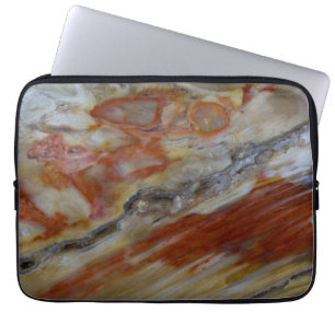 Striated Petrified Wood Laptop Sleeve