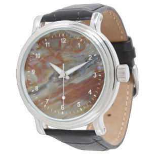 Striated Petrified Wood Watch