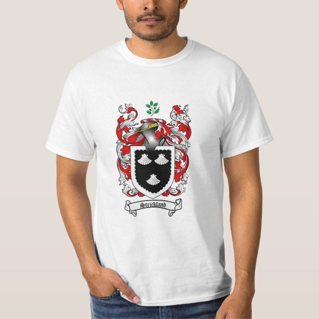 Strickland Family Crest - Strickland Coat of Arms T-Shirt (Front)
