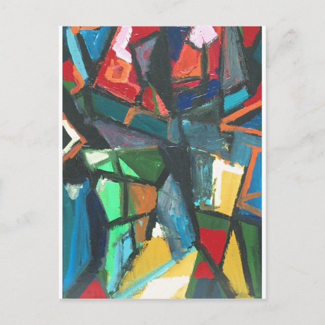 Strict Interior (abstract interior) Postcard (Front)