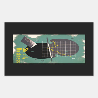 Strictly Business Rectangular Sticker