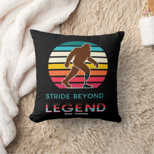 Stride Beyond Legend Sasquatch Amputee Vintage Cushion