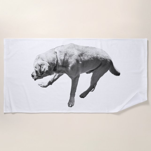 Stride & Silence Beach Towel (Front)