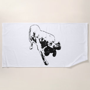 Stride to Shore Beach Towel