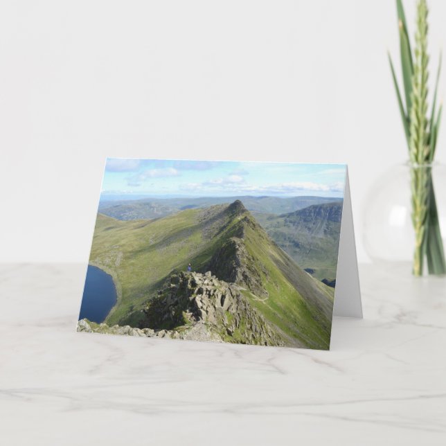 Striding Edge - English Lake District Card (Front)