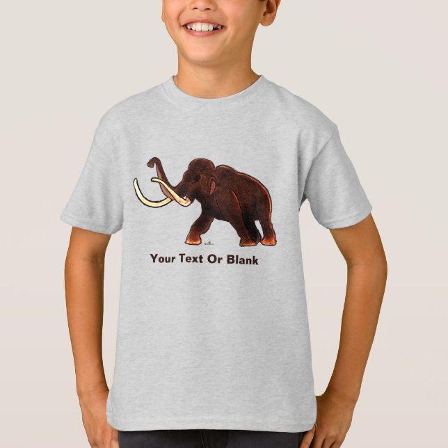 Striding Woolly Mammoth T-Shirt (Front)