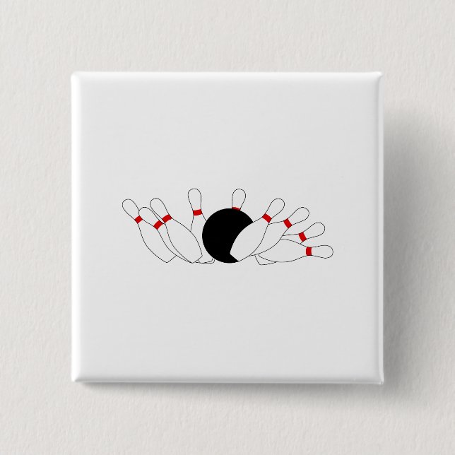 Strike 15 Cm Square Badge (Front)