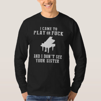 Strike a Chord of Humour with this Piano-Themed Fu T-Shirt
