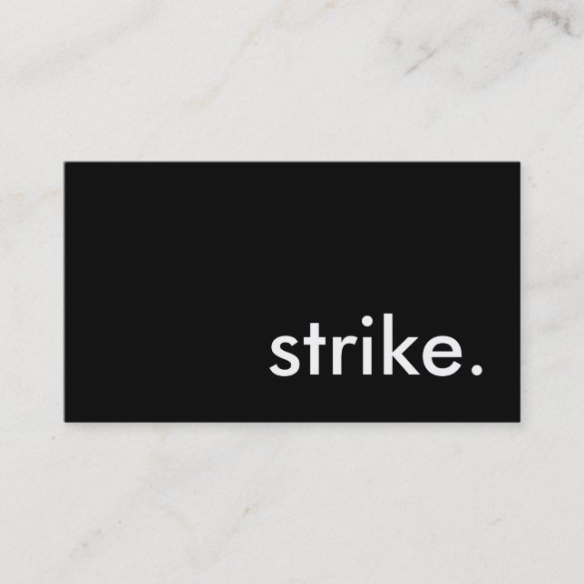 strike. business card (Front)