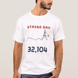 Strike Day Steps Across Paris Funny Paris T-Shirt