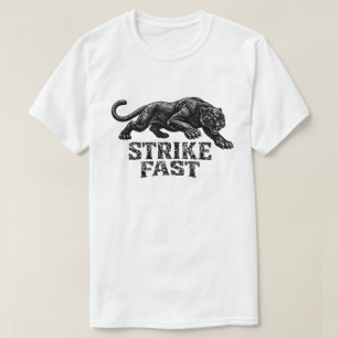 “Strike Fast” Panther Graphic T-Shirt – Fierce 
