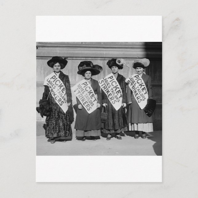 Strike of the Ladies Tailors, 1910 Postcard (Front)